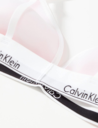 Полупрозрачный бралетт Calvin Klein с принтом 1159777244 (Белый, L)