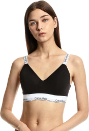 Бралетт Calvin Klein лиф с логотипом 1159777558 (Черный, 2X)