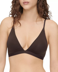 Женский бралетт триангл Calvin Klein лиф с логотипом 1159782737 (Коричневый, XS)