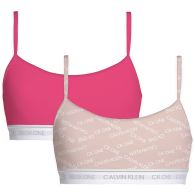 Набор из 2 бюстгальтеров Calvin Klein CK One топы 1159780305 (Розовый/Бежевый, S)