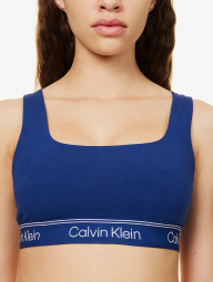 Спортивный бюстгальтер Calvin Klein с логотипом 1159789978 (Синий, XS)