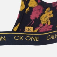 Эластичный бралетт Calvin Klein топ с принтом 1159800834 (Синий, XS)