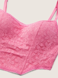 Кружевной бралетт Victoria's Secret Pink корсетный топ 1159802477 (Розовый, M)