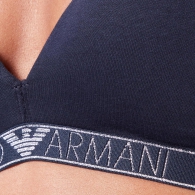 Женский бралетт Emporio Armani с логотипом 1159802705 (Синий, M)