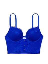 Корсет Push-Up Victoria's Secret с кружевом 1159803555 (Синий, 34A)