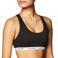 Эластичный бюстгальтер-топ Calvin Klein с логотипом 1159803725 (Черный, XL)