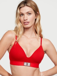 Бюстгальтер Victoria's Secret с логотипом из страз 1159804023 (Красный, 40D)