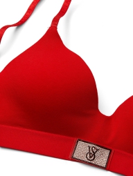 Бюстгальтер Victoria's Secret з логотипом зі страз 1159804022 (червоний, 34A)
