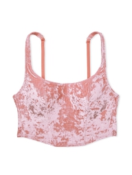 Велюровый корсетный топ Victoria's Secret Pink 1159807154 (Розовый, XL)