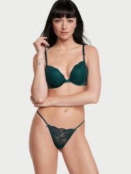 Стильный кружевной бюстгальтер Push-Up Victoria's Secret 1159813429 (Зеленый, 36C)