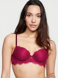 Кружевной бюстгальтер Victoria's Secret 1159815352 (Бордовый 34D)