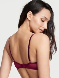 Кружевной бюстгальтер Victoria's Secret 1159815352 (Бордовый 34D)