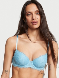 Шикарный бюстгальтер Victoria's Secret с кружевом 1159817565 (Голубой 38DDD)