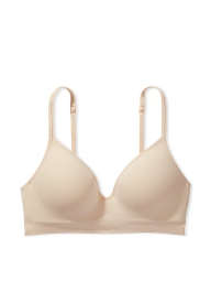 Бюстгальтер Victoria's Secret Pink с логотипом 1159820630 (Бежевый S-DD)