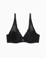 Жіночий мереживний бюст Emporio Armani 1159822359 (Чорний 32B)