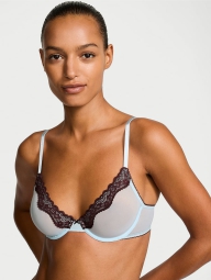 Шикарный кружевной бюстгальтер Victoria's Secret 1159824716 (Голубой 32B)