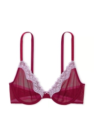 Шикарний бюстгальтер сітчастий Victoria's Secret 1159824763 (Бордовий 32B)