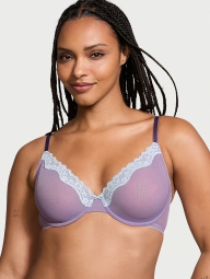 Шикарный сетчатый бюстгальтер Victoria's Secret 1159824793 (Сиреневый 34B)