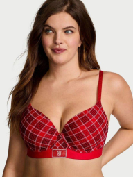 Бюстгальтер Victoria's Secret с принтом 1159830154 (Красный 34D)
