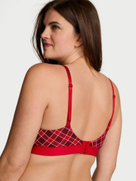 Бюстгальтер Victoria's Secret с принтом 1159830154 (Красный 34D)
