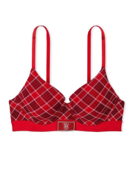 Бюстгальтер Victoria's Secret с принтом 1159831667 (Красный 32C)