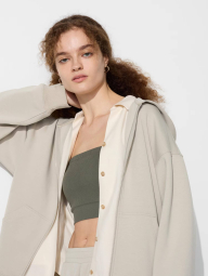 Безшовні бюстгальтери UNIQLO топ з чашками 1159831073 (Зелений M)