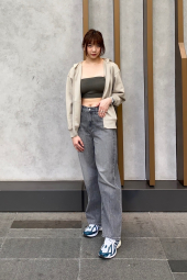 Безшовні бюстгальтери UNIQLO топ з чашками 1159831073 (Зелений M)