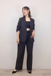 Бесшовный бюстгальтер UNIQLO топ с чашками 1159831075 (Черный L)