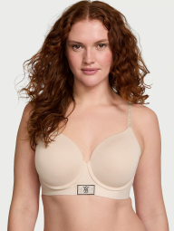 Бюстгальтер Victoria's Secret с логотипом 1159831689 (Бежевый 34C)
