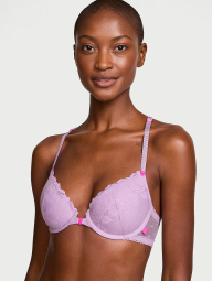 Бюстгальтер Victoria's Secret с кружевом 1159831785 (Фиолетовый 34C)