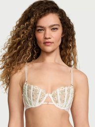 Бюстгальтер с вышивкой Victoria's Secret 1159831837 (Белый 38DDD)