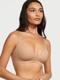 Гладкий бюстгальтер з Push-up Victoria's Secret 1159832487 (Бежевий L)