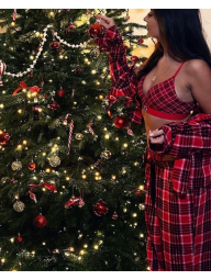 Бюстгальтер Victoria's Secret с логотипом из страз 1159832580 (Красный 32B)