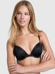 Базовый бюстгальтер Victoria's Secret Pink super Push-up 1159833268 (Черный 36B)