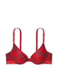 Бюстгальтер Push-Up от Victoria's Secret Pink с принтом 1159834904 (Красный 34C)