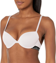 Жіночий бюстгальтер Emporio Armani з логотипом 1159836798 (Білий 34D)