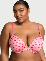 Бюстгальтер Push-Up Victoria's Secret с принтом 1159837258 (Розовый 38B)