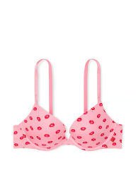 Бюстгальтер Push-Up Victoria's Secret с принтом 1159837258 (Розовый 38B)