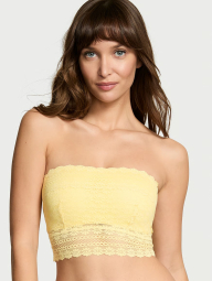 Кружевной бюстгальтер Victoria's Secret бралетт бандо 1159837882 (Желтый S)