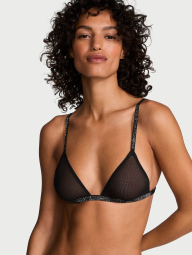 Сетчатый бралетт триангл Victoria's Secret со стразами 1159838000 (Черный S)
