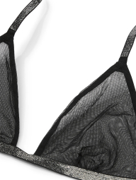 Сітчастий бралетт трианг Victoria's Secret зі стразами 1159838000 (Чорний S)