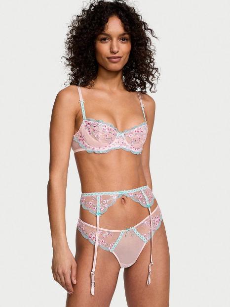 Роскошный пояс для чулок Victoria's Secret 1159811081 (Розовый, XS/S)