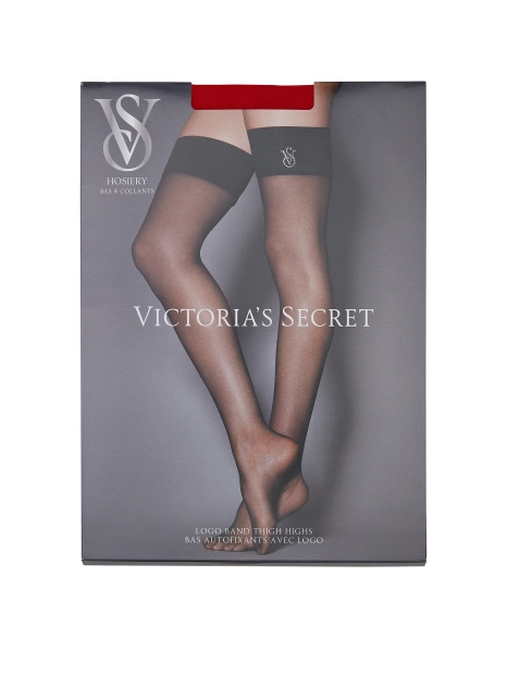 Чулки Victoria's Secret с логотипом со стразами 1159818961 (Красный L)