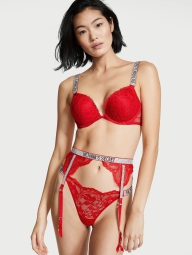 Яркий пояс для чулок Victoria's Secret 1159820588 (Красный XS/S)