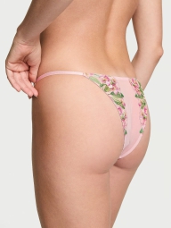 Роскошный комплект Victoria's Secret пояс для чулок и трусики 1159826971 (Розовый L)