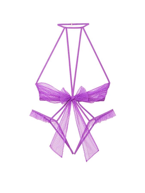 Женский комбидресс Victoria's Secret открытый 1159806546 (Фиолетовый, XL)