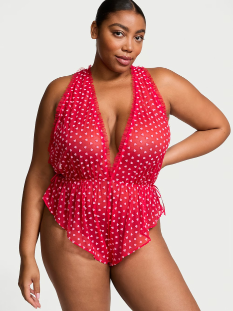 Женское боди Victoria's Secret комбидресс 1159833418 (Красный M)