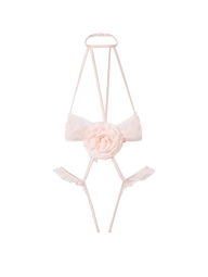 Женский комбидресс Victoria's Secret с открытыми чашечками 1159832196 (Розовый XL)