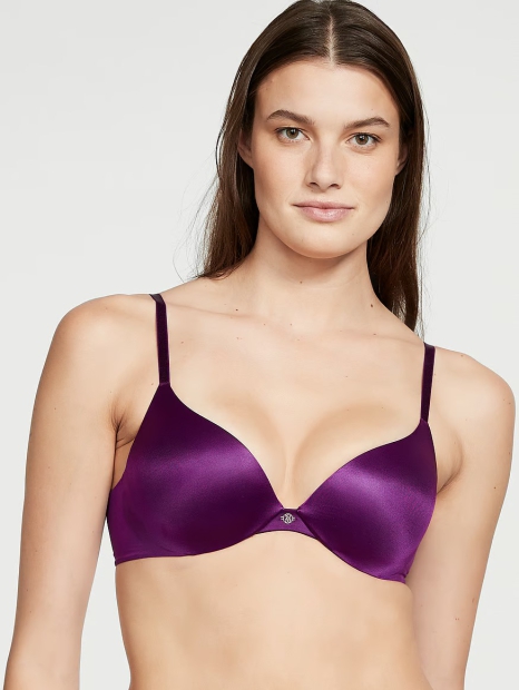 Комплект Victoria's Secret бюст Push-Up та трусики чики 1159803716 (Фіолетовий, 34C/M)