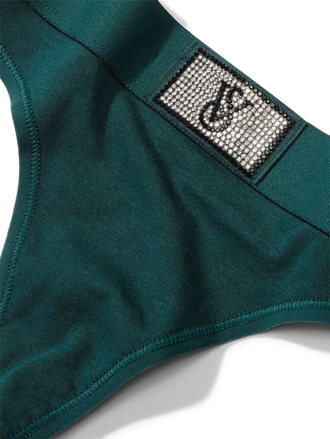 Комплект Victoria's Secret бюст и трусики тонг 1159806364 (Зеленый, 32B/XS)